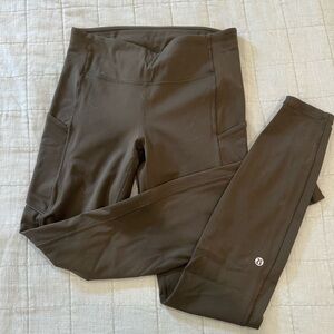 Lululemon leggings size 6 dark green